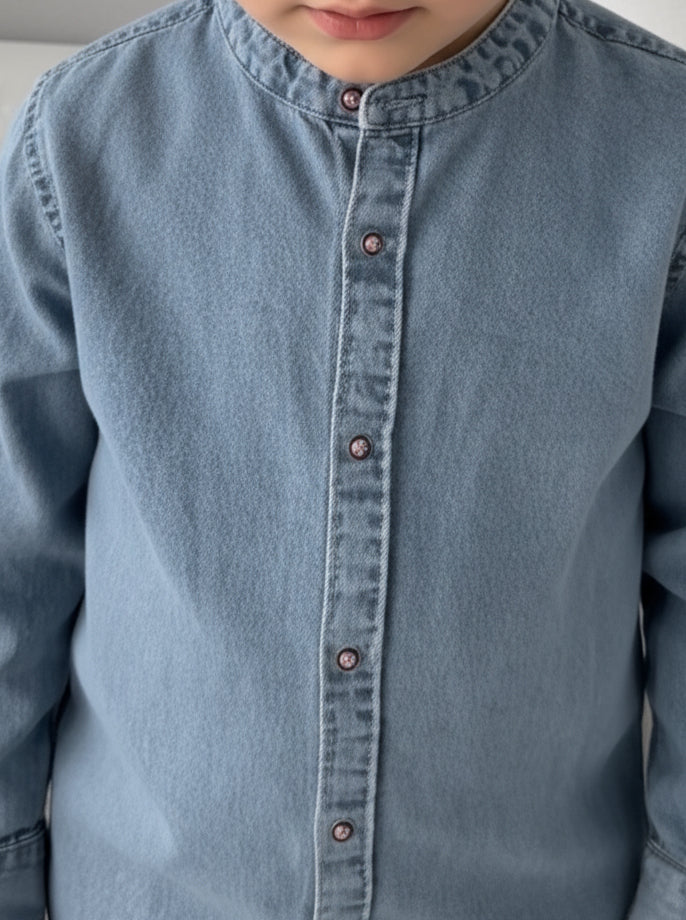Chemise Jeans Boutons pressés