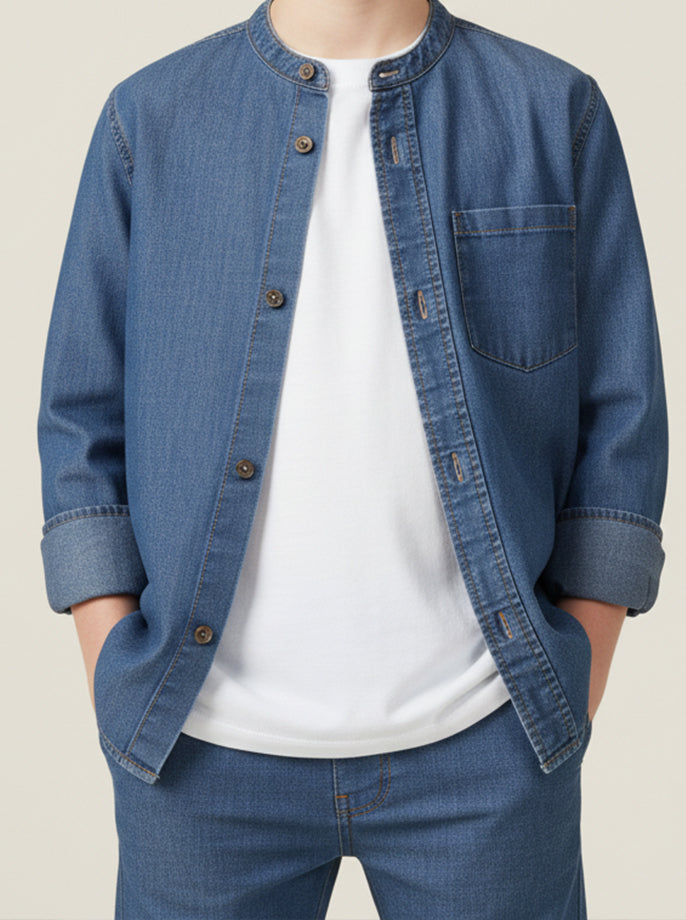 Chemise Jeans A Boutons