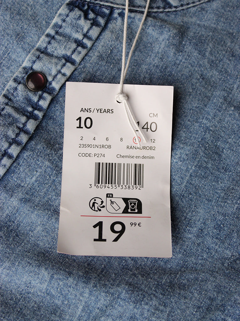 Chemise Jeans Boutons pressés